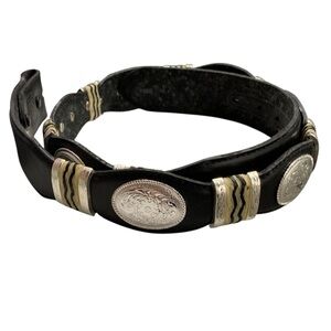 TONY LAMA Western Concho Leather Belt – Bring Your Own Buckle – 44"